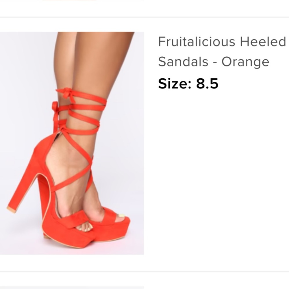 Suede red high heels